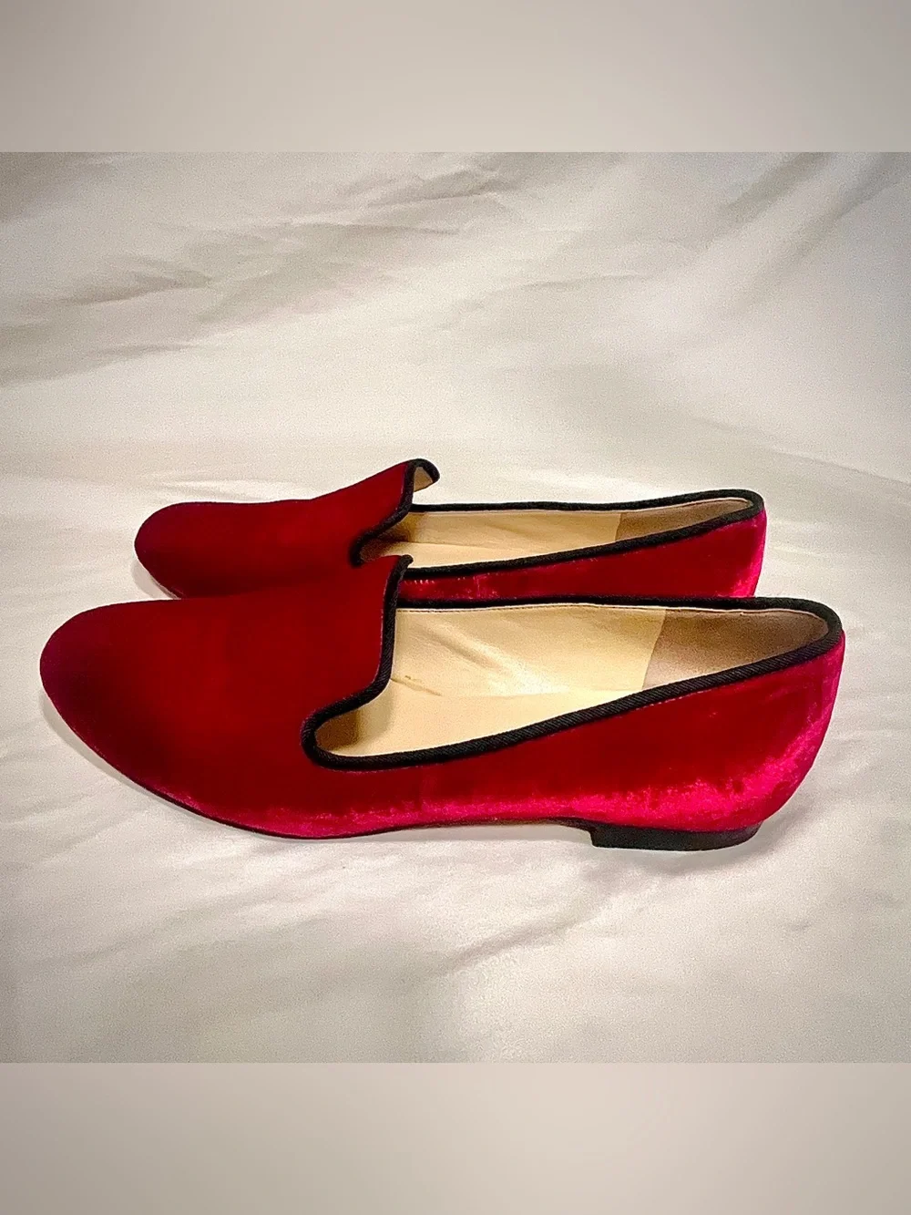 Cole Haan | Red Velvet Smoking Slipper Loafers | Size 9 | VTG | Pre-Owned